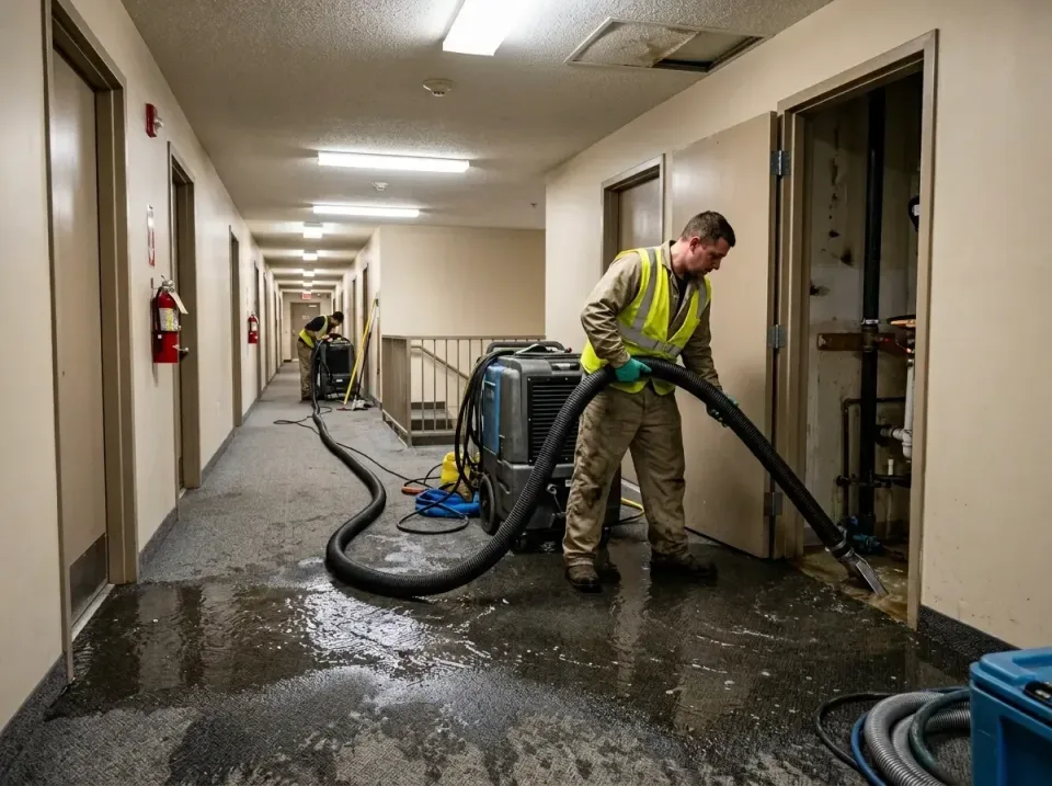 multi-unit-apartment-hallway-f-005 — frequently asked questions, Emergency Burst Pipe Water Extraction & Removal in West All…